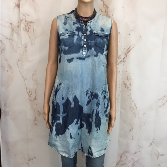 Eddie Bauer Denim Tye Dye Dress - Picture 3 of 4